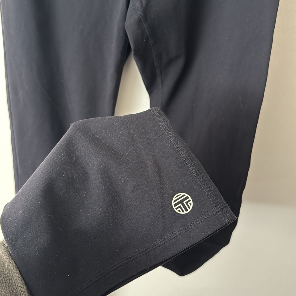 Tory Burch Sport XL Flare Black Yoga Pants - Picture 4 of 6